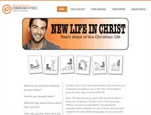 Tablet Screenshot of newlifediscipleship.com